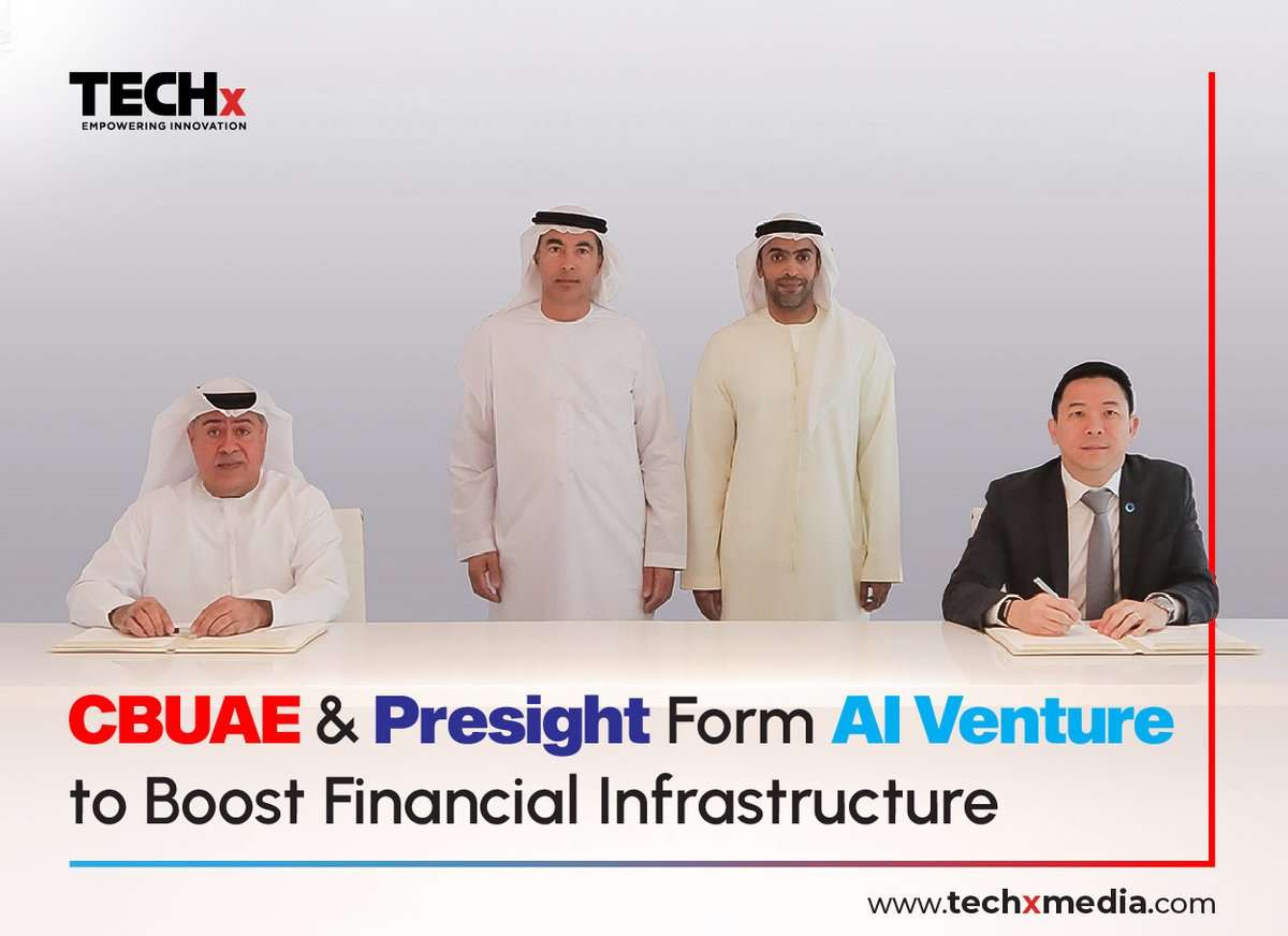 TECHxMediaUAE's tweet image. CBUAE x @PresightAI | Powering UAE’s Fintech Future
A major AI-driven joint venture is here! Under the FIT Programme, CBUAE & Presight will transform:
✅ CBDC
✅ Instant Payments (Aani)
✅ Domestic Card Scheme (Jaywan)
✅ RTGS & Open Finance (Nebras)
Innovation meets resilience…