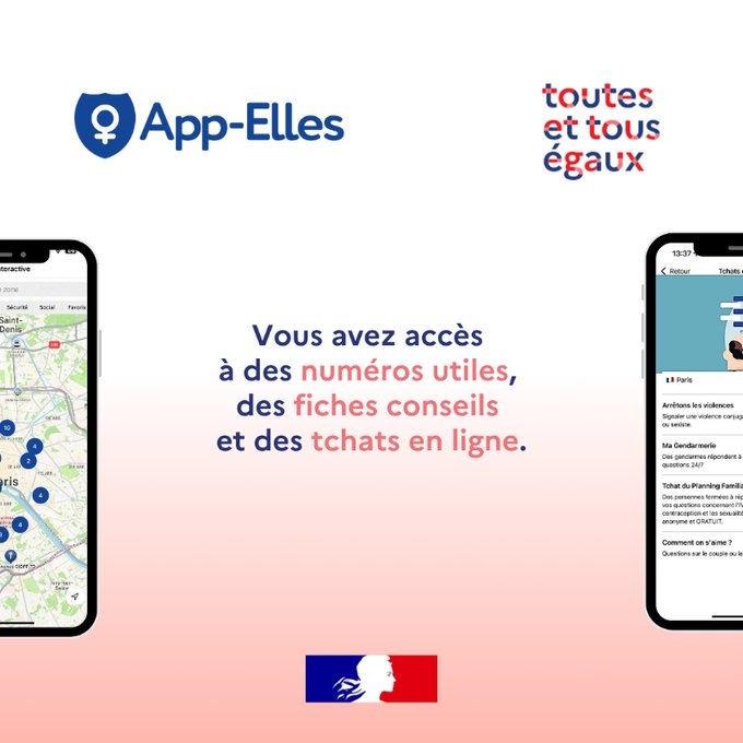 Prefet37's tweet image. 📱 #AppElles | Une application gratuite pour les femmes victimes de violences
Vous êtes victime ou témoin de violences sexistes ou sexuelles ? L’application App-Elles peut vous aider.
✅ Contacter rapidement les secours, des proches ou des associations ;
✅ Être…