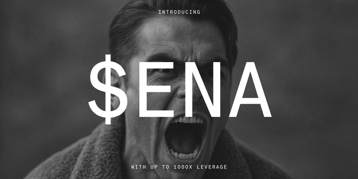 aevoxyz's tweet image. New Degen Listing: $ENA @ethena_labs
Trade it here with up to 1000x leverage: degen.aevo.xyz/trading/ena