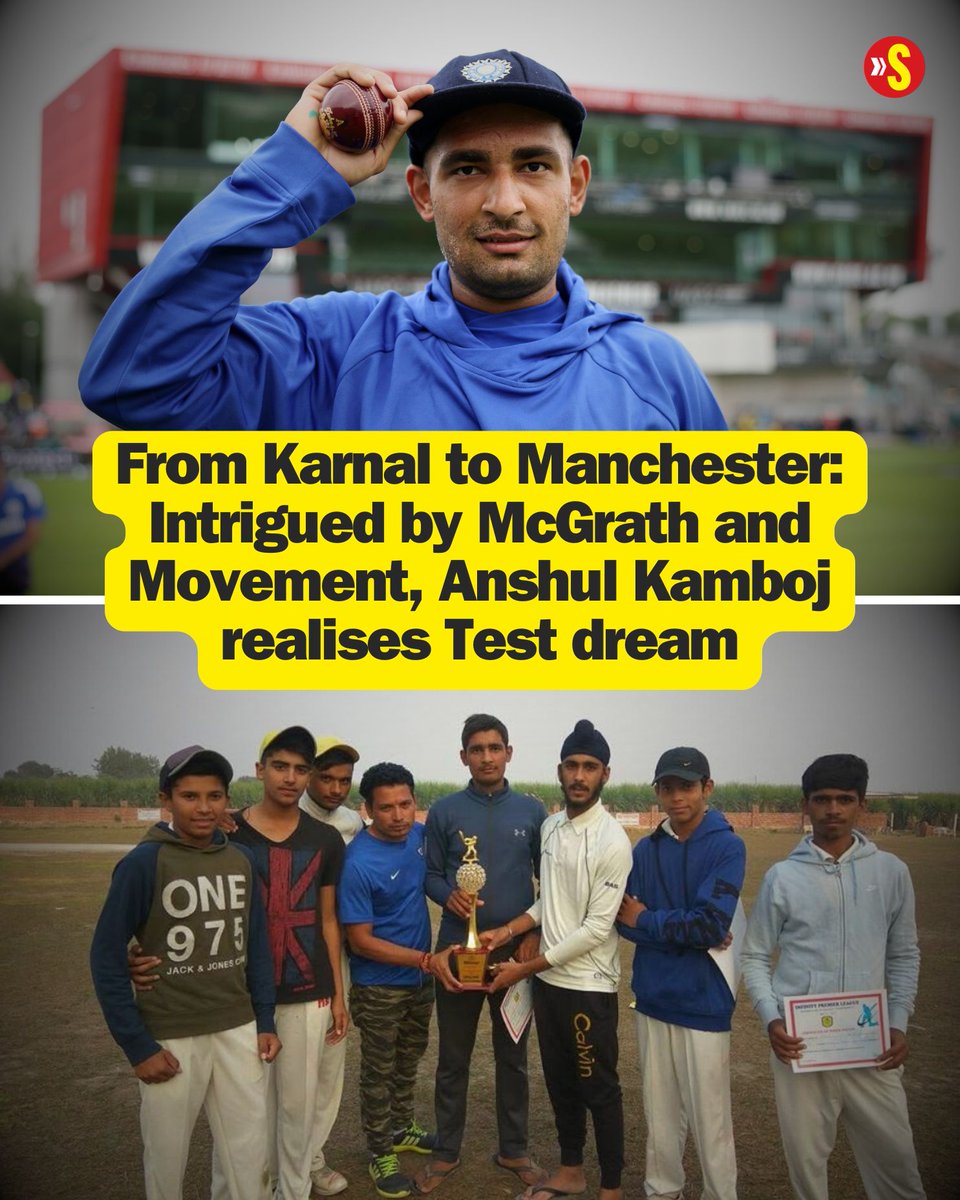 Sportstar (@sportstarweb) on Twitter photo Glenn McGrath was his hero and Anshul Kamboj made it a point to emulate the Australian quick’s control and subtle movement, ✍️ <a href="/abhisheksainiii/">Abhishek Saini</a> as the 24-year-old from Haryana becomes India's latest Test debutant.
READ ➡️ bit.ly/3IAW4VB
#ENGvIND #INDvsENG Glenn McGrath was his hero and Anshul Kamboj made it a point to emulate the Australian quick’s control and subtle movement, ✍️ <a href="/abhisheksainiii/">Abhishek Saini</a> as the 24-year-old from Haryana becomes India's latest Test debutant.
READ ➡️ bit.ly/3IAW4VB
#ENGvIND #INDvsENG