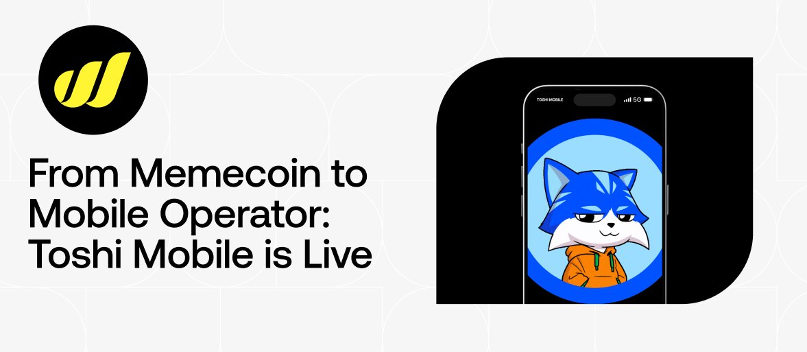 Toshi Mobile just changed the game.

It’s the first decentralized mobile network launched by a third party using World Mobile infrastructure. 

And for many, one question stands out: how does it actually work?

📡 Powered by the World Mobile DMVNE
🚀 Built by the Toshi community