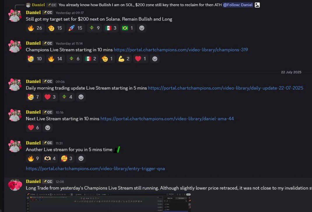 C_CPoolDaniel's tweet image. Mid day and I've already done 3 live streams.
We had Severin do a stock market update this morning too and we have Live trading later. 5 Live Stream in 1 day.
Each stream is unique with something to learn from. Right now the market = opportunity
If you miss a stream, you miss