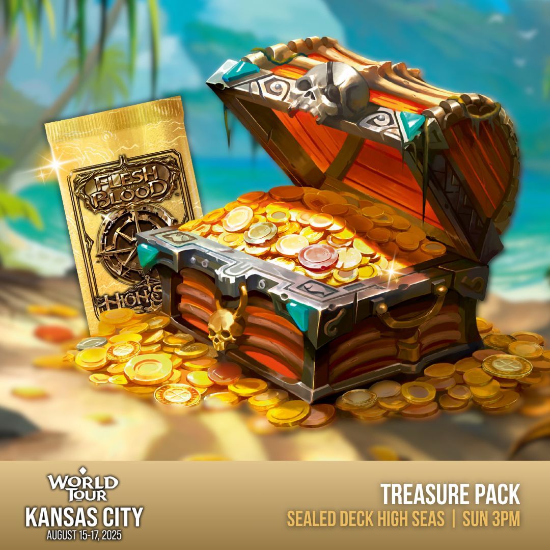 fabtcg's tweet image. Chart yer course to World Tour: Kansas City, where fierce tides and fiercer foes await!
⚔️ Calling - Classic Constructed - $20,000 USD
💪 Battle Hardened - Classic Constructed - $2,000 USD
🔥 Full Schedule of Public Events
Register now! 🎟️ fabfoundryevents.com