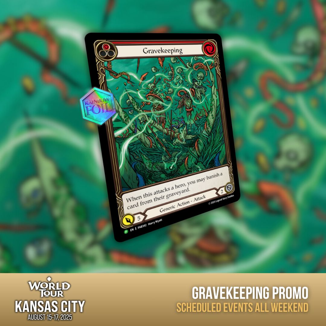 fabtcg's tweet image. Chart yer course to World Tour: Kansas City, where fierce tides and fiercer foes await!
⚔️ Calling - Classic Constructed - $20,000 USD
💪 Battle Hardened - Classic Constructed - $2,000 USD
🔥 Full Schedule of Public Events
Register now! 🎟️ fabfoundryevents.com