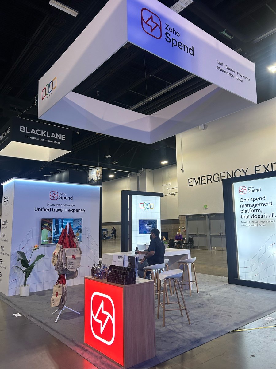 ZohoSpend's tweet photo. The buzz is real at booth 341! Join Zoho Spend at #GBTA on the last day to experience hands-on demos and great conversations—let’s shape the future of business spend together.

#GBTAConvention2025 https://t.co/bNadnp29TY