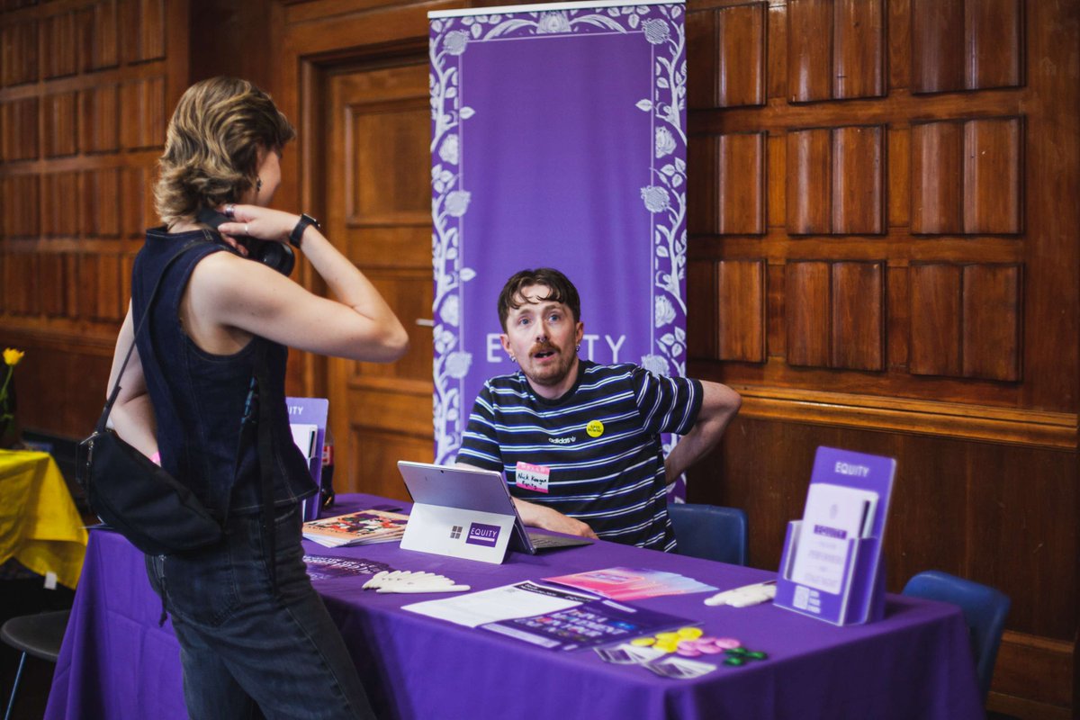 EquityUK's tweet image. Equity was delighted to attend Queer Clash Diary 2025 earlier this month!
A melting pot of London’s vibrant queer performance scene, our day was jam packed with meeting Equity members, signing up new joiners, and having lively discussions about our industrial campaigns.…