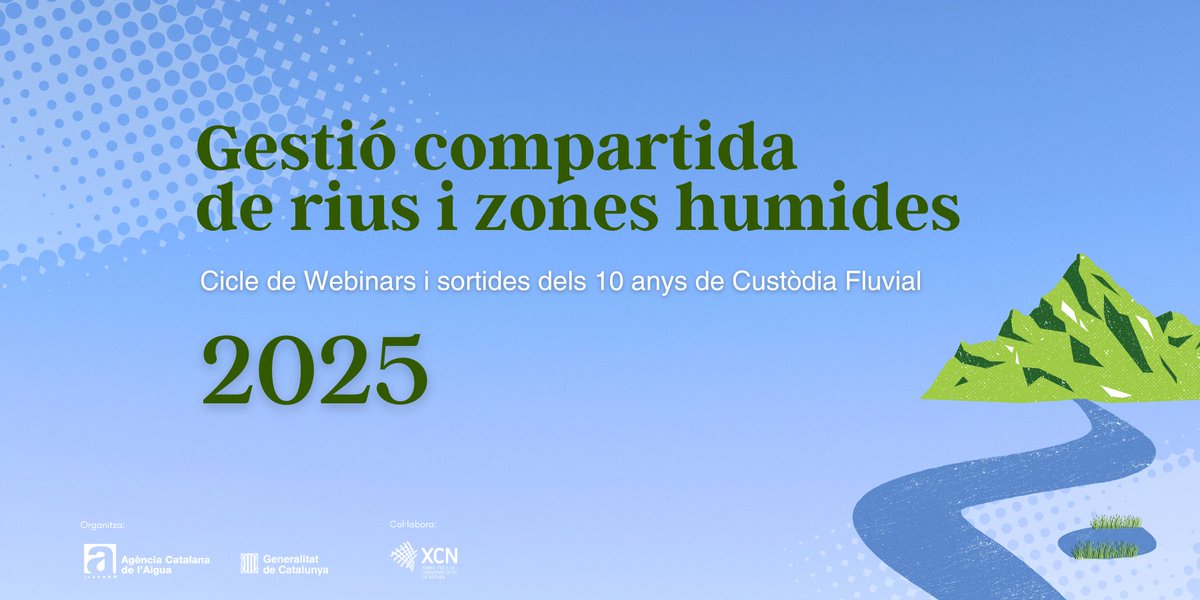 aigua_cat's tweet image. Amb motiu dels 10 anys de custòdia fluvial, @aigua_cat i @XCnatura organitzem un cicle de 4 webinars destinats a l'intercanvi de coneixements
📅 Es faran entre setembre i desembre, de manera telemàtica
✍️Cal inscriure's prèviament
👉Consulta quins són: xcn.cat/actualitat/cic…
