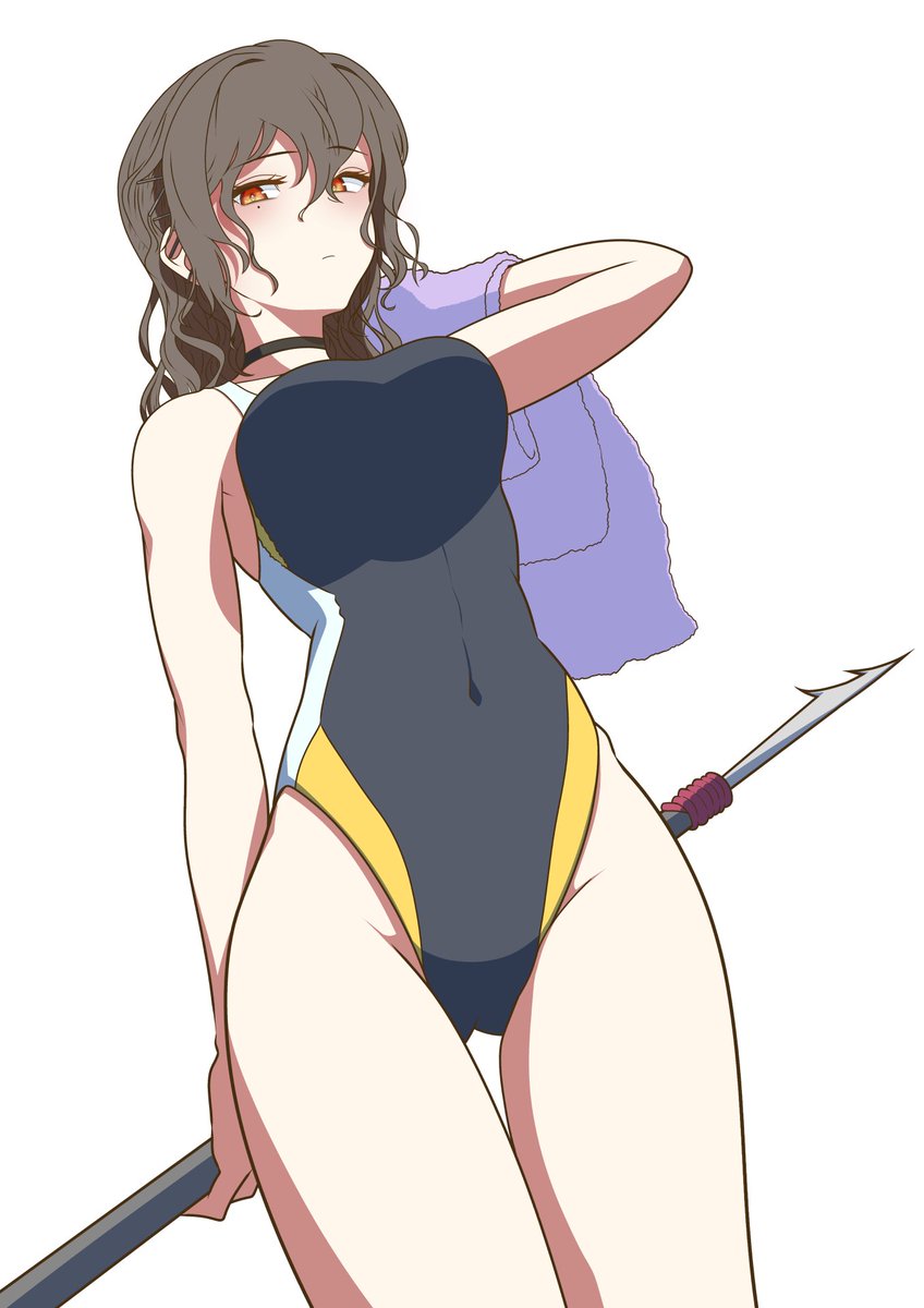 Timothy_drawing's tweet image. 競泳水着初塵　WIP

#ニューラルクラウド 　#ドルフロ