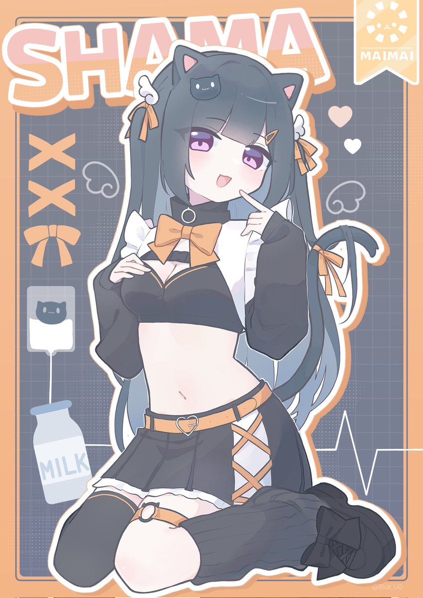 Blue_U0's tweet image. しゃま  ໒꒱  ̖́-
#maimai_art