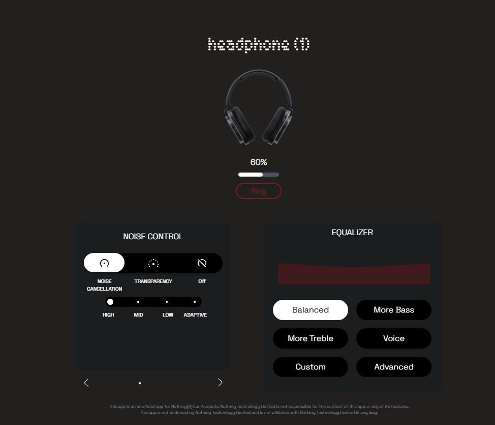 WaterFlashRZ's tweet image. Ear (web) just got an update with support for:
Nothing Headphone (1)
CMF Buds 2
CMF Buds 2 Plus
Now available: earweb.bttl.xyz
