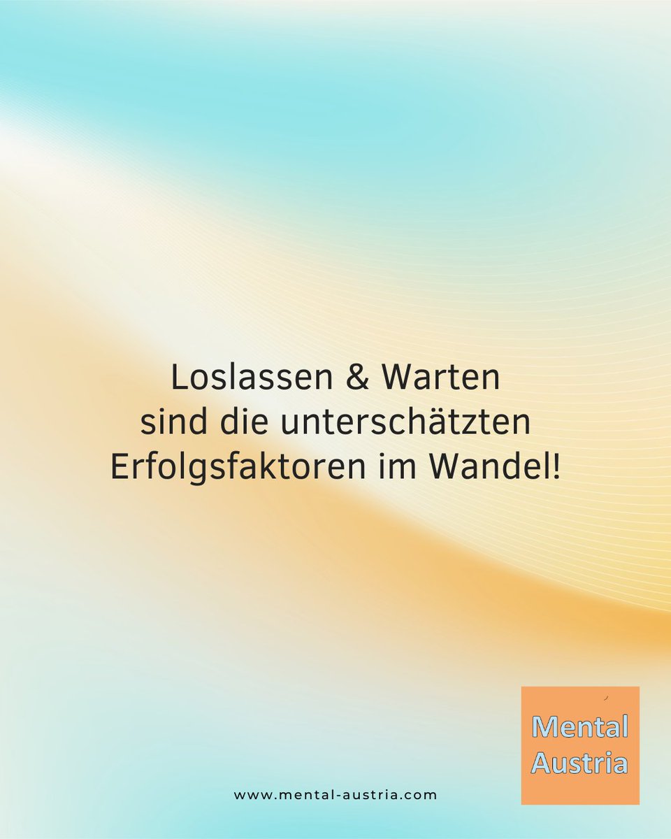 Heute, wo alles immer schneller wird und Veränderung zum Alltag gehört, vergessen wir oft, wie kraftvoll Pausen und das bewusste Loslassen sein können.
#Loslassen #Pausen #Geduld

#MichaelDeutschmann
#MentaleStärke &amp; #Veränderung
#ChangeManagement #MentalAustria