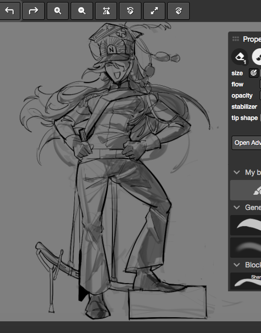 eyeoss0's tweet image. #gutsandblackpowderoc #OC wip