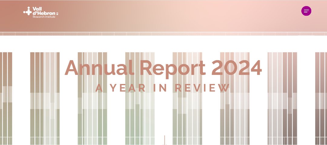 VHIR_'s tweet image. The 2024 #VHIR Annual Report is out now! 📣
Discover the compilation of the main scientific and institutional achievements and data of an important year full of research, activities to celebrate #30AnysFentVHIR and the inauguration of the new building.
🔗 annualreport2024.vhir.org