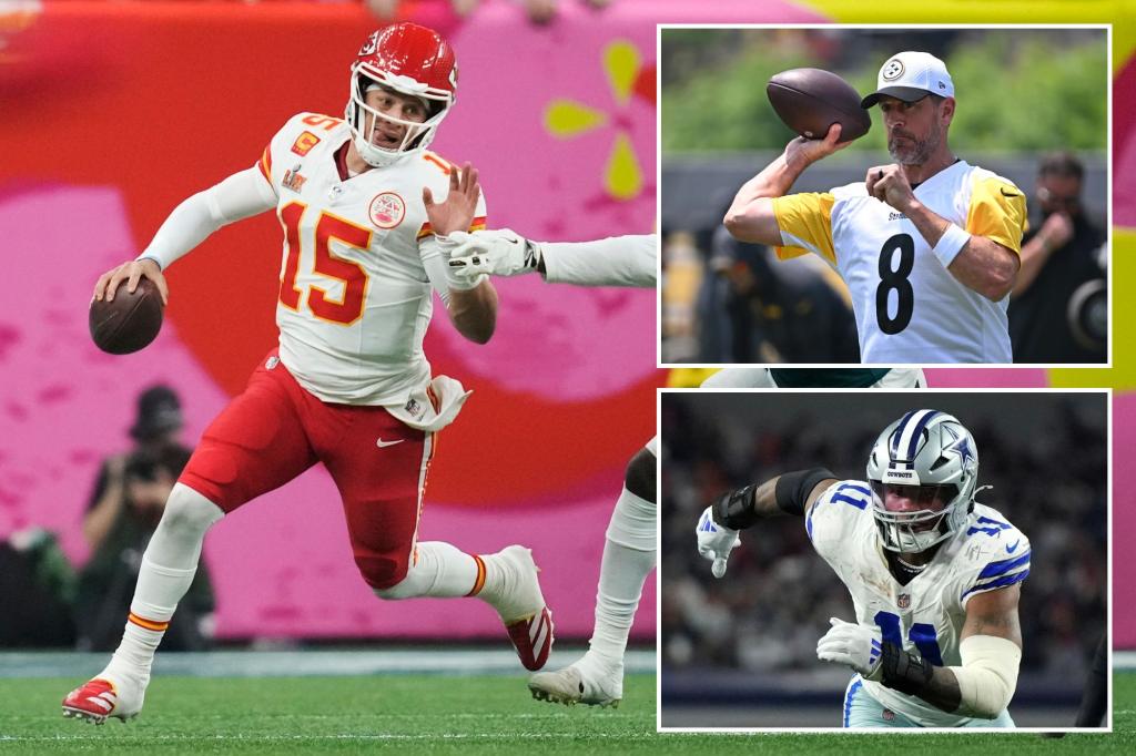 nypost's tweet image. One question each NFL team needs to answer as training camps kick off trib.al/weF6z2M