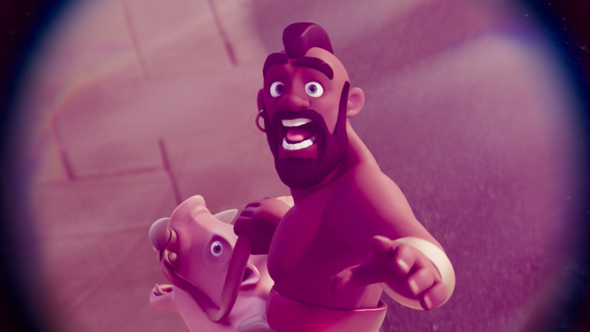 建物に向かって走るはずのホグライダーが後ろを振り向いている！？👀
彼はいったい何て言っていると思う？

#クラロワ #大喜利