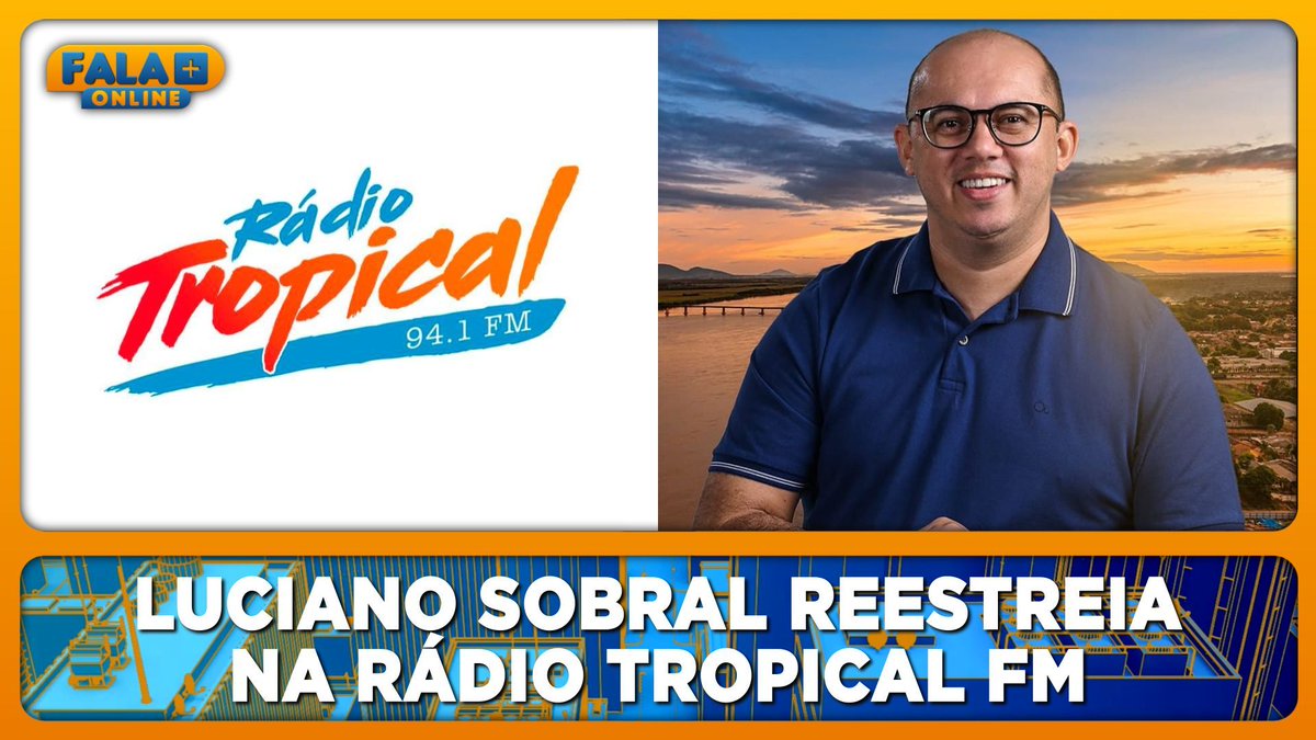 falamaisonline's tweet photo. Luciano Sobral reestreia na Rádio Tropical FM de Boa Vista-RR.
https://t.co/UllRv2bnHr

#RádioTropicalFM #TropicalFM #Rádio #FalaMaisOnline https://t.co/LeV5oHXeyc