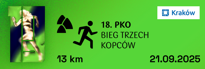 To jedyny taki bieg górski w Polsce, którego trasa prowadzi przez centrum dużego miasta – ᴏᴛᴡɪᴇʀᴀᴍʏ ᴢᴀᴘɪꜱʏ do 18. PKO Bieg Trzech Kopców: tiny.pl/3s836p1k

Sponsorem Tytularnym wydarzenia jest PKO Bank Polski.