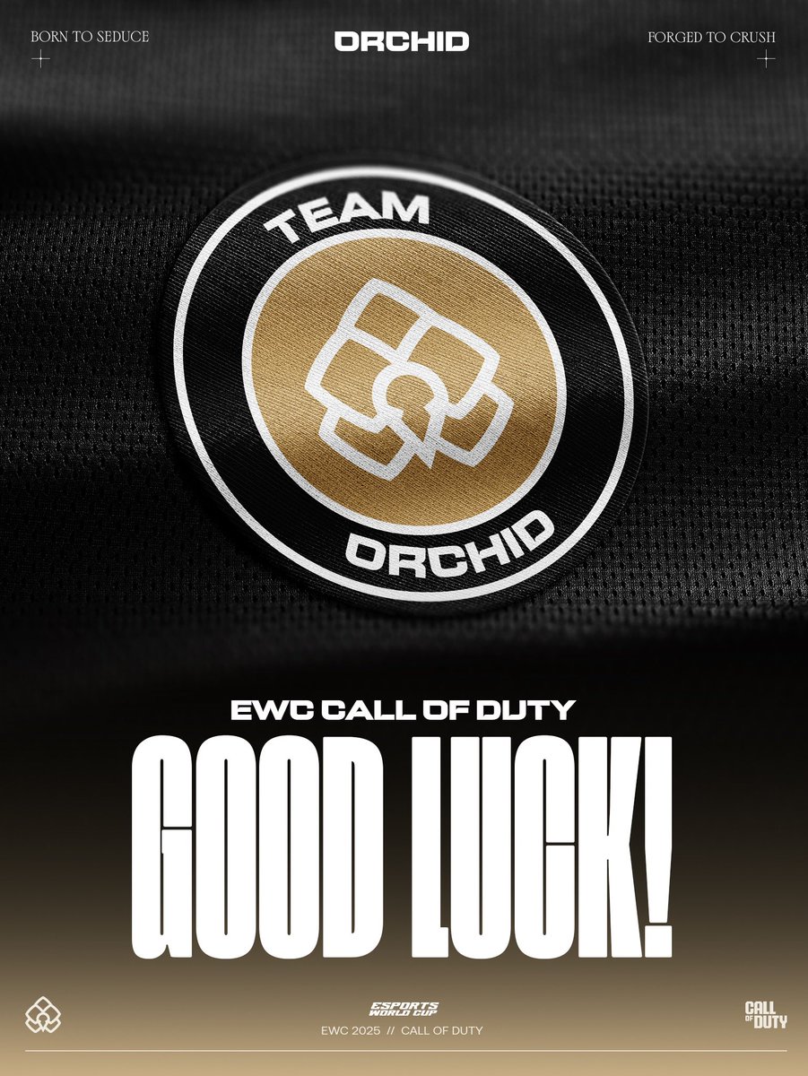 TeamOrchidGG's tweet image. Time has come, last tournament of the season. Let's be great!🫡
🏆Esports World Cup 2025 - BO6
📅24 July -27 July
#EWC2025 #BloomOrchid🌺
