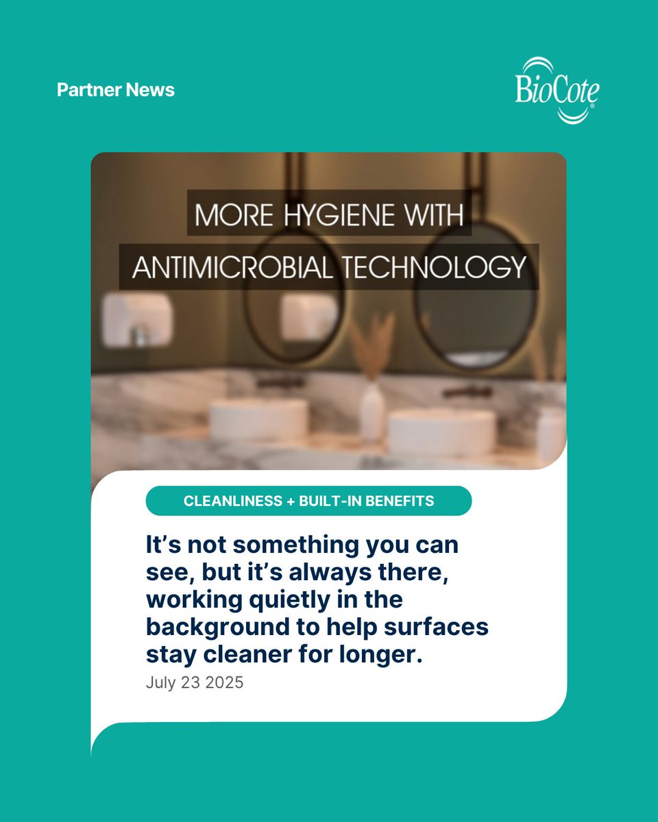 BioCote® (@biocote) on Twitter photo Our friends at <a href="/Mediclinics_SA/">Mediclinics Inter.</a> just published a blog on how BioCote® keeps washrooms cleaner for longer 💡
From hand dryers to baby changing stations, hygiene is built in.
🔗 eu1.hubs.ly/H0lMppK0
#BioCotePartners #Mediclinics #AntimicrobialTechnology #Hygiene #BuiltIn Our friends at <a href="/Mediclinics_SA/">Mediclinics Inter.</a> just published a blog on how BioCote® keeps washrooms cleaner for longer 💡
From hand dryers to baby changing stations, hygiene is built in.
🔗 eu1.hubs.ly/H0lMppK0
#BioCotePartners #Mediclinics #AntimicrobialTechnology #Hygiene #BuiltIn