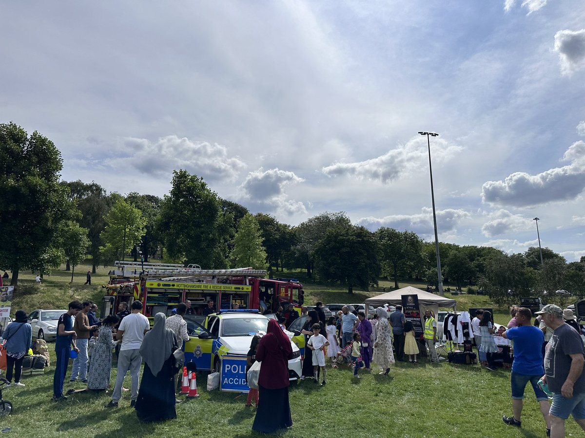 nottsfire's tweet image. Today we are at the Forest Recreation Ground at Nottingham&apos;s Cultural Festival! 🎉

Come and say hi, talk to us about fire safety, and even try on some fire kit! 👋