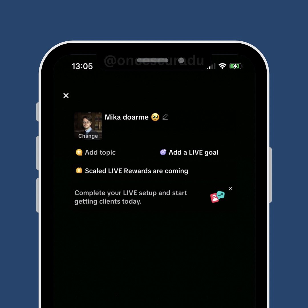 oncescuradu's tweet image. 🔴 TikTok added a new “Live setup for client acquisition” feature in the “Settings” menu of TikTok Live.
