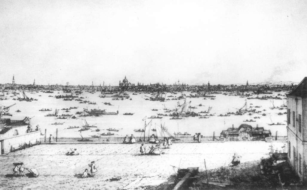 ArtistCanaletto's tweet image. London: the Thames and the City of London from the Terrace of Richmond House #artbots #canaletto