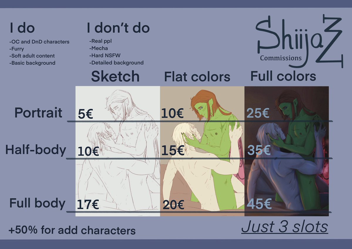 Shiijazz's tweet image. Commission timeeee
#fanart #commissionsopen #commission #digitalart #illustration #oc #originalcharacter