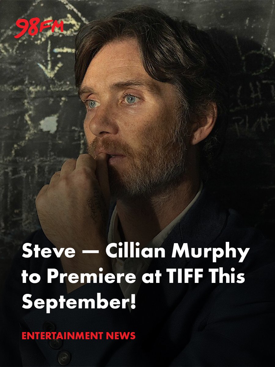 Big news! 🎥 Cillian Murphy’s new drama Steve is set to world‑premiere at TIFF this September. 

Screening in the prestigious Platform section, it hits cinemas in Sep and streams on Netflix from 3 Oct. 🇨🇦 

🔗 Read more on 98FM.com

📸 Credit: <a href="/netflix/">Netflix</a>