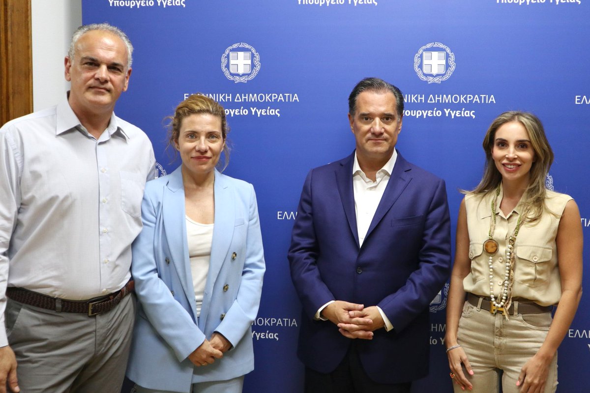 Υπουργείο Υγείας (@ypyggr) on Twitter photo Ο ΥΠΥΓ
<a href="/AdonisGeorgiadi/">Άδωνις Γεωργιάδης</a>
συναντήθηκε, παρουσία της Γ.Γ., κ. Λ. Βιλδιρίδη με τον Πρόεδρο του Συλλόγου Καρκινοπαθών Ζακύνθου, κ. Σπ. Ξένο. Συζήτησαν για την δυνατότητα δημιουργίας Ογκολογικής Κλινικής στη Ζάκυνθο και συμφώνησαν για προκήρυξη θέση ογκολόγου για το Νοσοκομείο Ζακύνθου Ο ΥΠΥΓ
<a href="/AdonisGeorgiadi/">Άδωνις Γεωργιάδης</a>
συναντήθηκε, παρουσία της Γ.Γ., κ. Λ. Βιλδιρίδη με τον Πρόεδρο του Συλλόγου Καρκινοπαθών Ζακύνθου, κ. Σπ. Ξένο. Συζήτησαν για την δυνατότητα δημιουργίας Ογκολογικής Κλινικής στη Ζάκυνθο και συμφώνησαν για προκήρυξη θέση ογκολόγου για το Νοσοκομείο Ζακύνθου