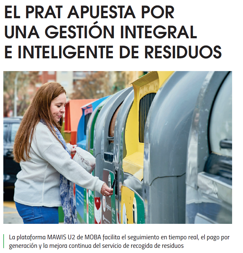 El Prat ha dado un salto tecnológico en la gestión de residuos gracias a la solución integral de MOBA: en solo un mes, la recogida selectiva ha pasado del 𝟯𝟴 % 𝗮𝗹 𝟱𝟱 %, ¡cumpliendo los objetivos europeos! ♻️⁣

📎eysmunicipales.es/revista/segund…

#TecnologíaMOBA #MAWISU2 #bitPAYT