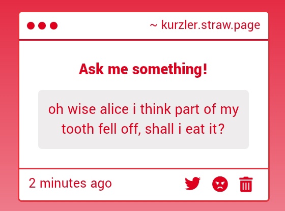 kurzler's tweet image. no my dear anon, put it in a jar, someone will come to collect it tonight at 2 am๐ stay tuned