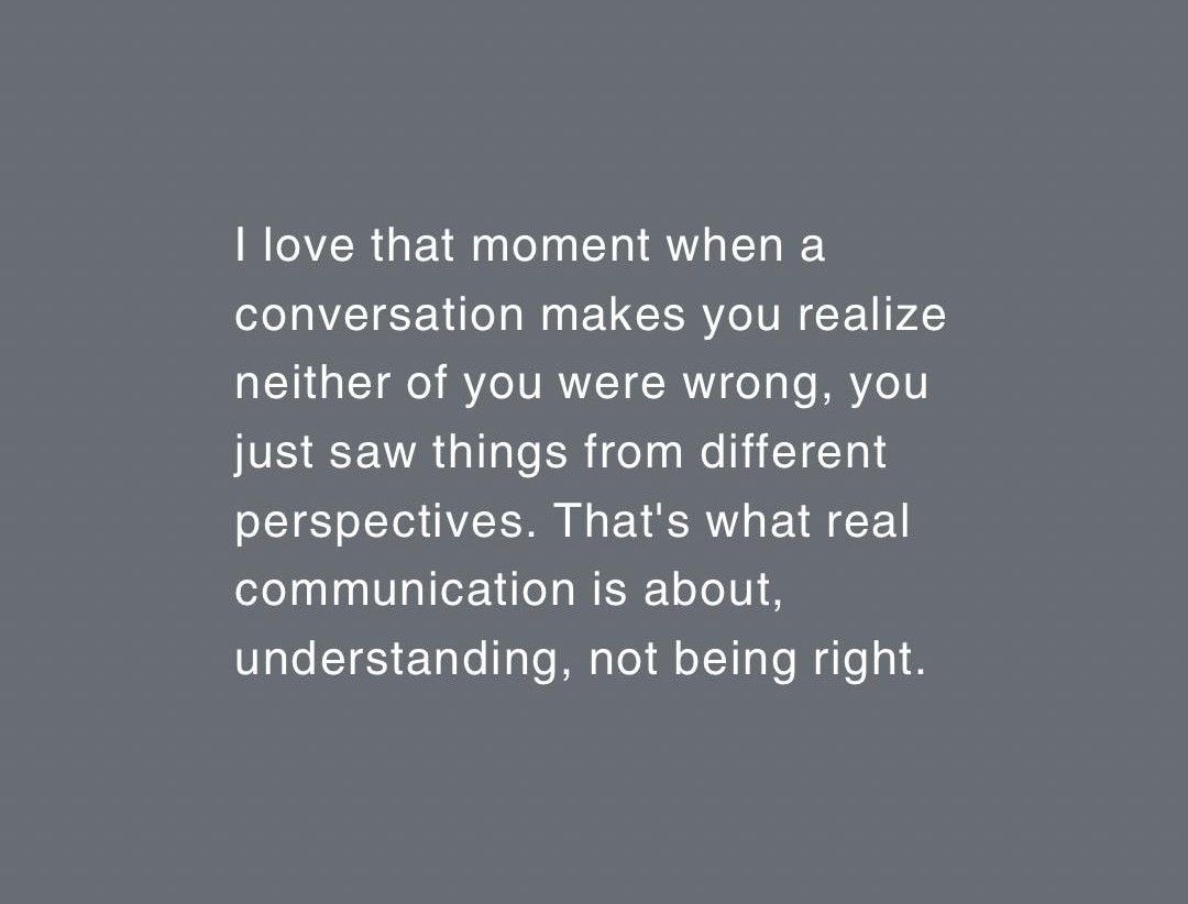 When we stop trying to be “right” and start seeking to understand, everything shifts. Real conversations open doors to empathy, growth, and connection. 
#WTFC  #RealTalk #EmpathyMatters #PerspectiveShift  #MindfulSpeaking #GrowthMindset  #HumanConnection #ListenToUnderstand