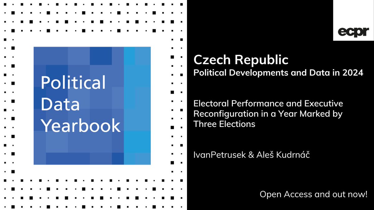 Political Data Yearbook (@pdyearbook) on Twitter photo 🆕 #Czech Republic 2024 #PoliticalData
🇨🇿 #ANO2011 dominated the elections. Governing coalition parties lost ground, as #Přísaha & #Stačilo gained, resulting in cabinet reshuffles & electoral reform, report <a href="/IvanPetrusek/">Ivan Petrusek</a> & <a href="/aleskudrnac/">Aleš Kudrnáč</a>.
✍️ bit.ly/4mdXpQJ #OA 🆕 #Czech Republic 2024 #PoliticalData
🇨🇿 #ANO2011 dominated the elections. Governing coalition parties lost ground, as #Přísaha & #Stačilo gained, resulting in cabinet reshuffles & electoral reform, report <a href="/IvanPetrusek/">Ivan Petrusek</a> & <a href="/aleskudrnac/">Aleš Kudrnáč</a>.
✍️ bit.ly/4mdXpQJ #OA