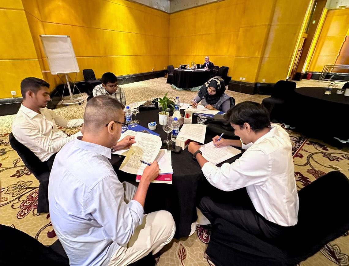 UNODC_MCP's tweet image. As part of @UNODC_MCP's Online Law of the 🌊course, a Tabletop Exercise happens today with 1⃣1⃣ participants at Dhaka,🇧🇩. The TTX enhances institutional capacity to operationalize #UNCLOS, jurisdictional clarity and legal finish in maritime crime case in the country!