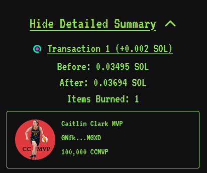 CCMVPCoin's tweet image. GM GM....100,000 tokens burned for CCMVP...We sure missed her yesterday....Come back healthy and soon!
Caitlin Clark MVP