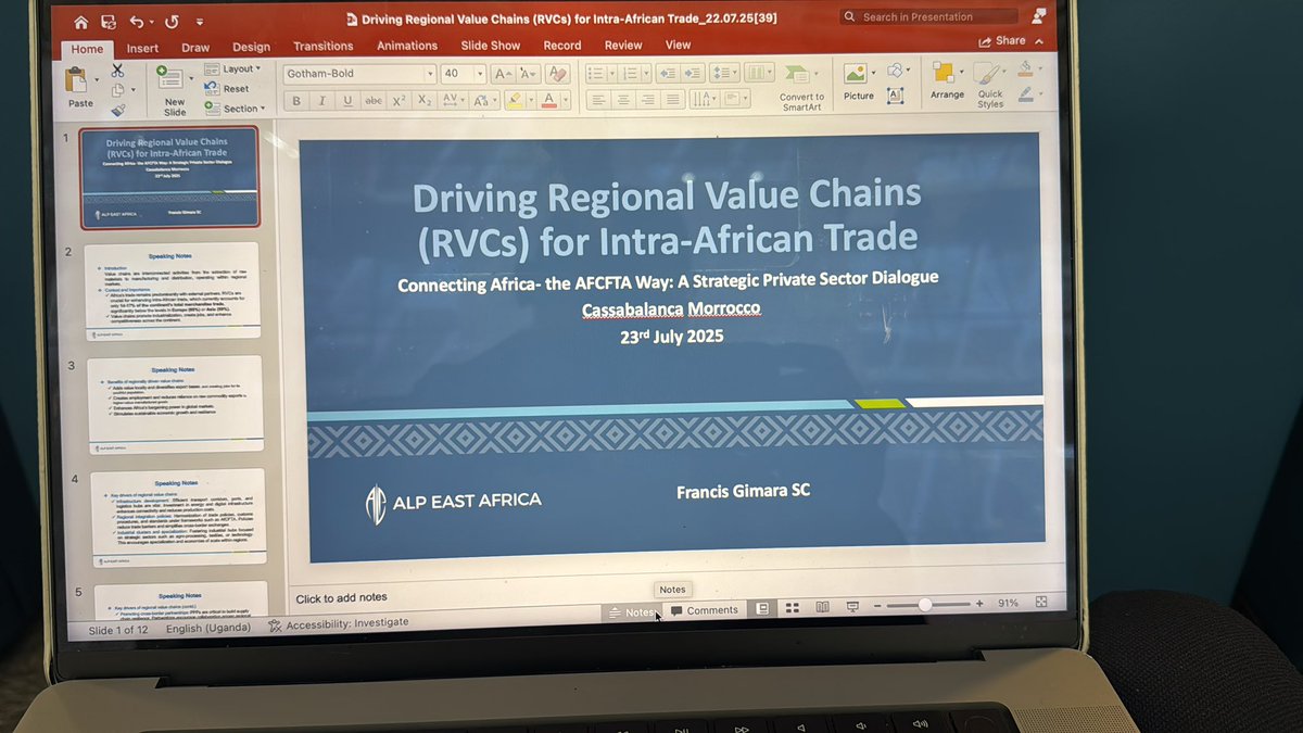 Thank you for this. Driving Regional Value Chains for Intra - African Trade is the focus of my discussion this morning.  It is a shame that only four countries have ratified The African Union's Protocol on Free Movement of Persons . Let us roll up  our sleeves and harvest the
