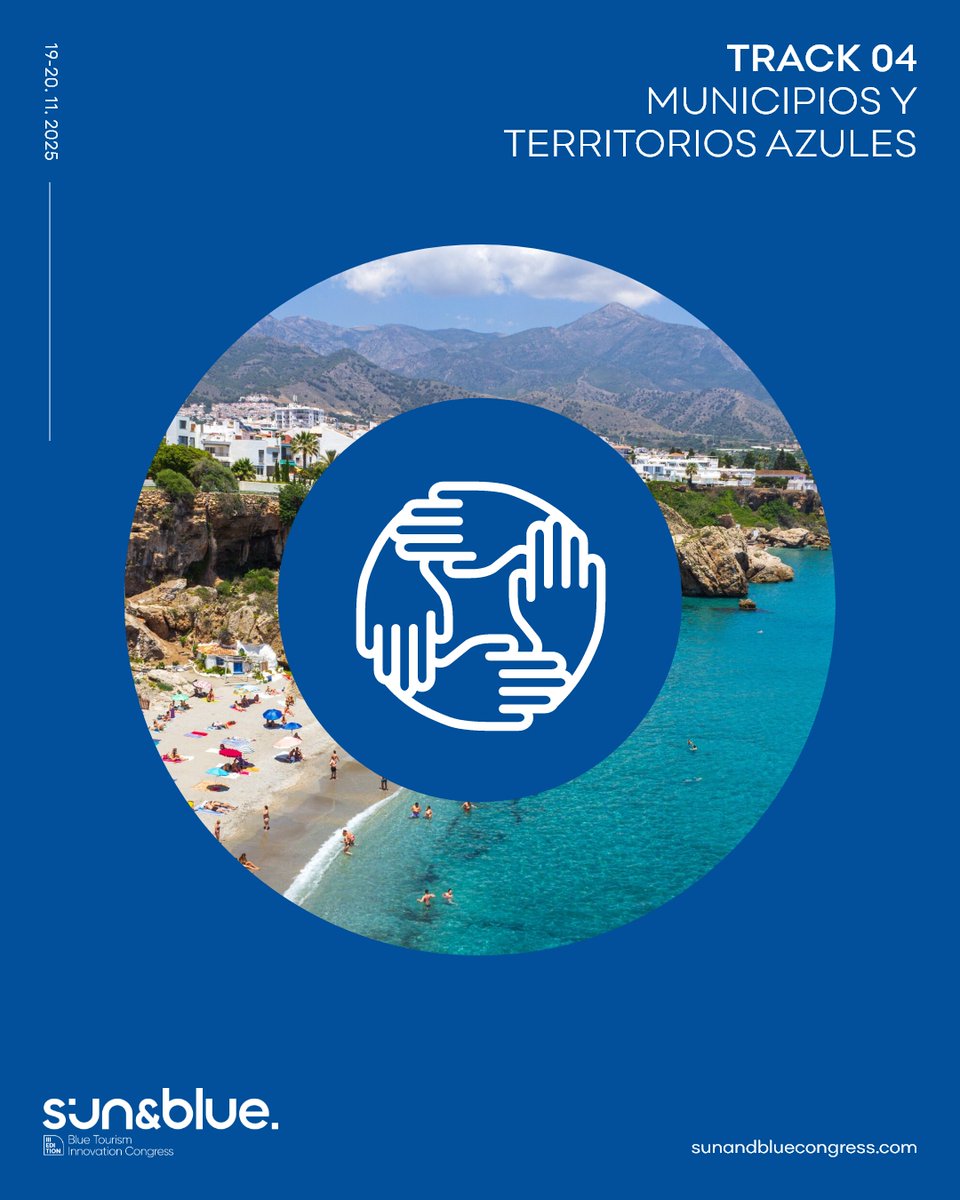 📢 The 'Blue Communities' track is born at Sun&amp;Blue Congress 2025.
🏖️ Coastal municipalities take the floor to lead the change from the shore.

🌊 What will be addressed in this track?

- How to implement the blue economy from the local level?
- What is the role of ports and