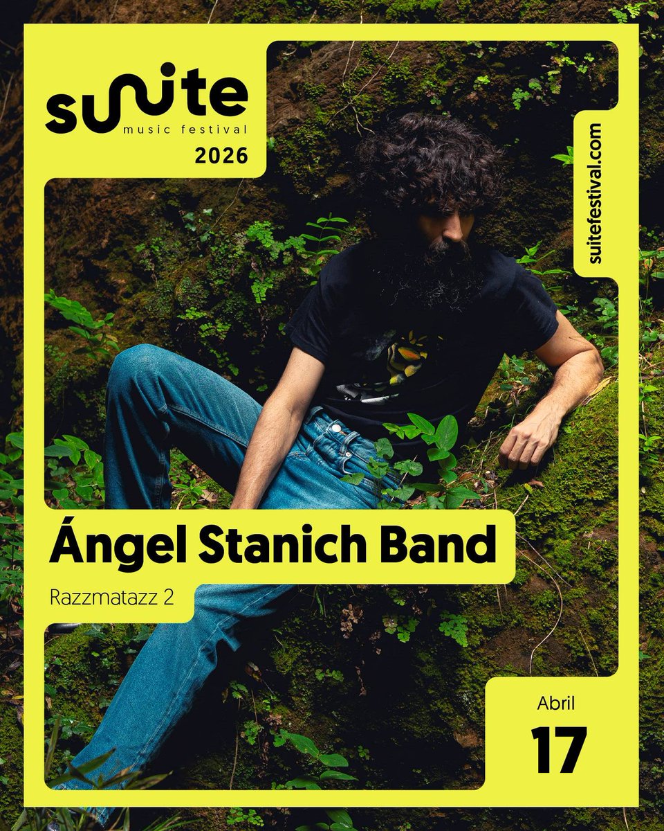 No et perdis a Ángel Stanich el pròxim 17 d’abril a Razzmatazz 2!
 
Després de l’èxit del seu darrer treball, torna a la carretera amb una gira “(Aún) Sin Nombre”... però que promet nits memorables plenes d’energia, ironia i rock sense filtres.

🎫: suitefestival.com