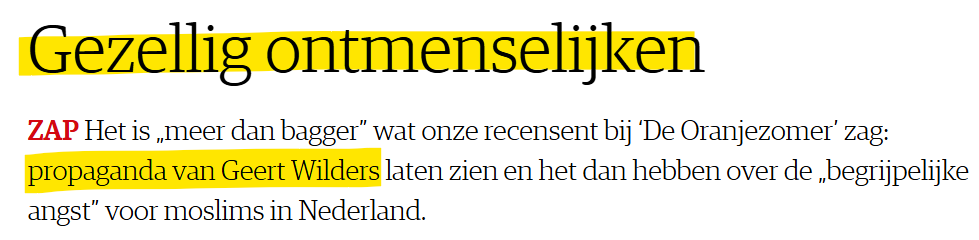 Voor iedereen te lezen: 
'„De oude wereld sterft, de nieuwe wereld worstelt om geboren te worden: nu is de tijd van monsters.” Deze zomer zitten ze bij SBS, aan het hoofd van de tafel.'
nrc.nl/nieuws/2025/07…