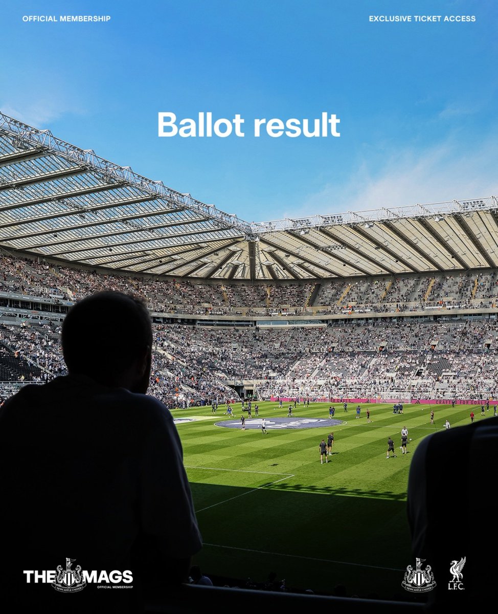 ToonMouthTyne's tweet image. 🚨 The Liverpool ballot results are arriving in inboxes now....📧
Drop a comment below and let us know if you were successful or missed out!
👇 👇 👇 👇 👇 👇
#NUFC