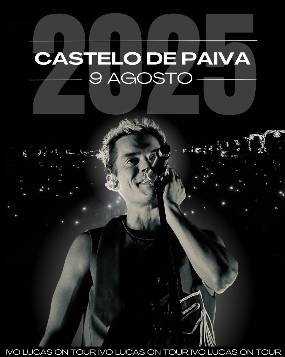 Agosto está em grande e temos mais um concerto para anunciar. 
O Ivo vai estar nas festas em honra de São Lourenço em Castelo de Paiva. Podemos contar com a tua presença?

📅: 9 agosto
🕙: 22h00
📍: Bairros, Castelo de Paiva 
🎫: entrada livre