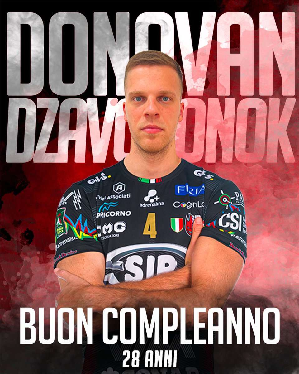 SIRVolleyPG's tweet image. 🥳 Tanti auguri Donovan Dzavoronok‼️🎂