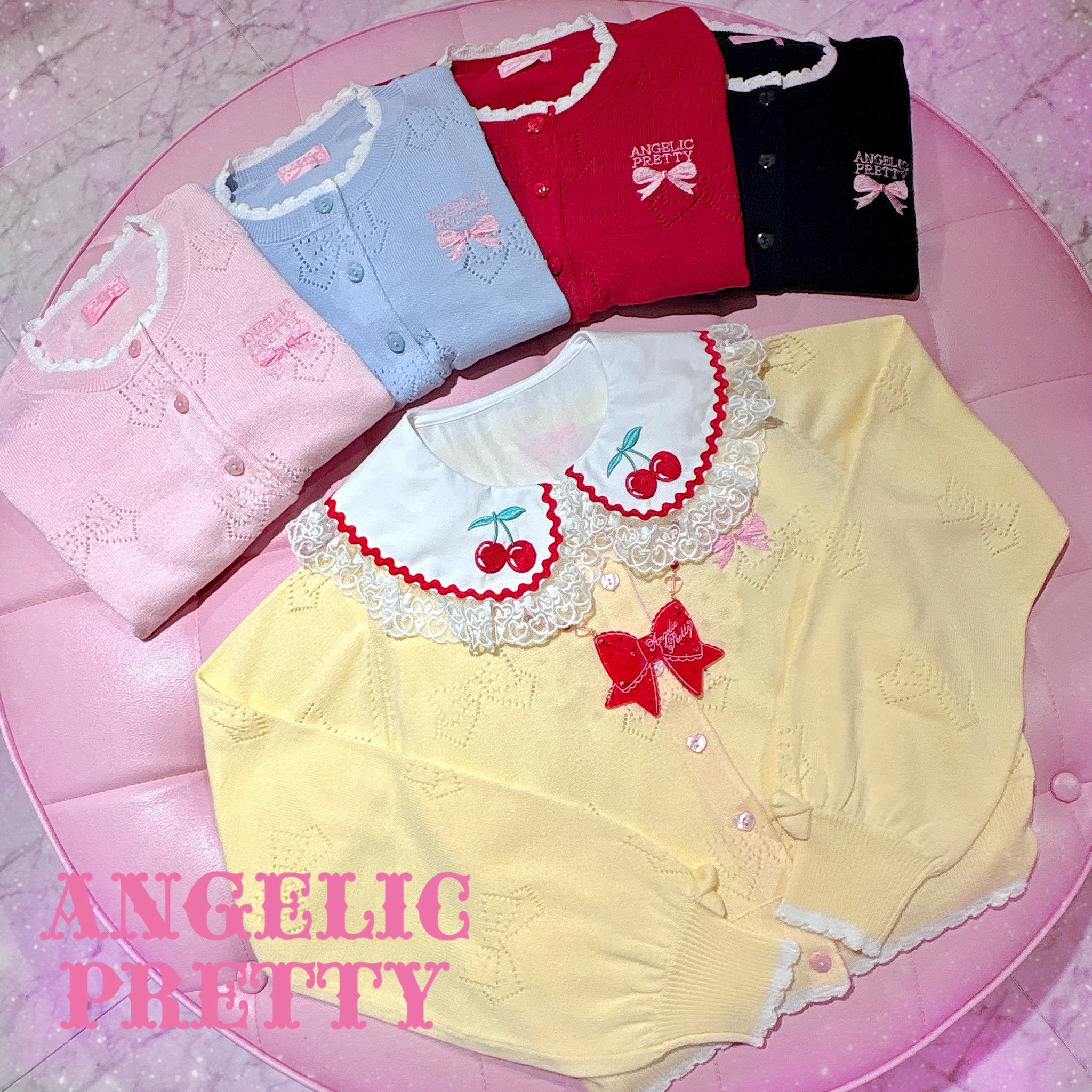 Angelic Pretty - Angelic Pretty リボン透かし編み　ボレロ Angelic Pretty リボン透かし編みカーディガン
