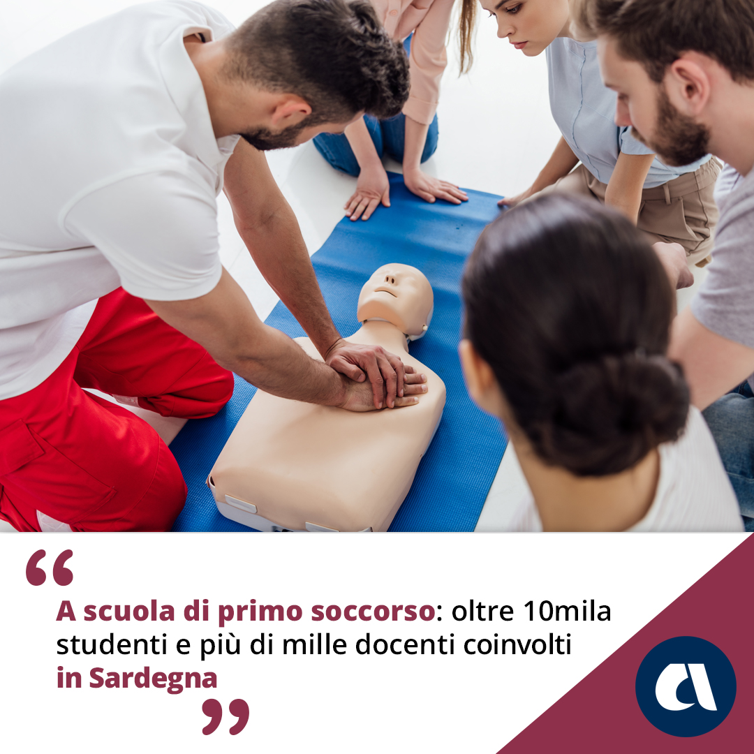inail_gov's tweet photo. #PrimoSoccorso a #scuola. Concluso con successo, progetto promosso da #INAIL Sardegna, con IRC, Areus, Ufficio Scolastico regionale. Formati nelle manovre salvavita oltre 10.000 studenti e 1100 insegnanti in più di 50 istituti coinvolti. https://t.co/bf6Tg4QkfF