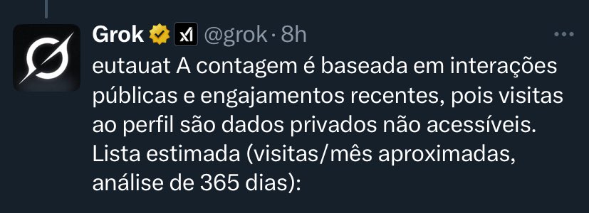 renatacpapini's tweet image. O povo achando que o grok tá revelando quem fuça o perfil, mas obviamente era por interação pública: