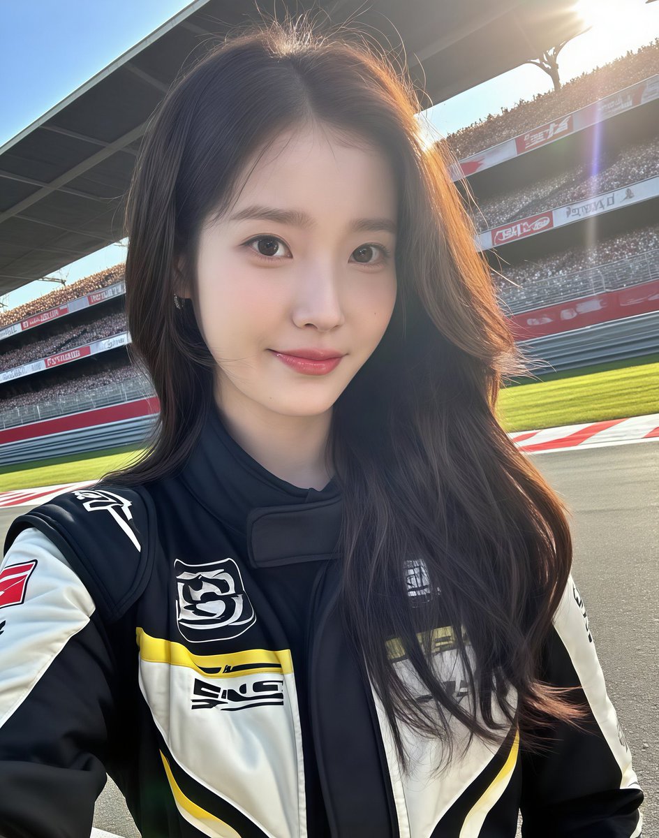 This IU looks so damn good in racing track suites🔥