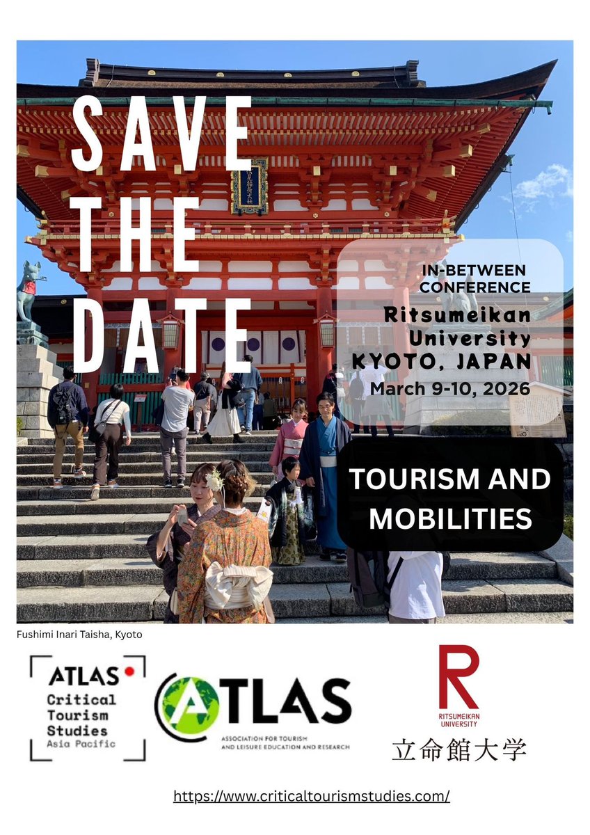 Atlas Critical Tourism Studies Asia-Pacific tweet media