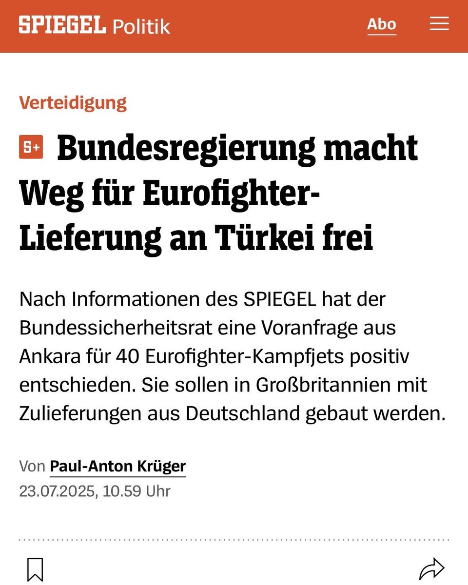 Janine_Wissler's tweet image. Die Türkei greift völkerrechtswidrig kurdische Gebiete in Syrien und im Irak an. Dennoch stimmt die Bundesregierung zu, dass 40 Eurofighter an Ankara geliefert werden. Von dem Deal profitiert die Rüstungsindustrie – die Zivilbevölkerung in den kurdischen Gebieten zahlt den Preis.