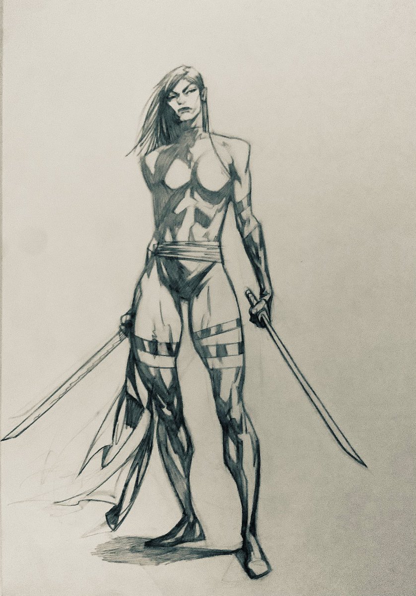 WillisWho's tweet image. More sleepless pencilling around, I might add to this one eventually. #Psylocke