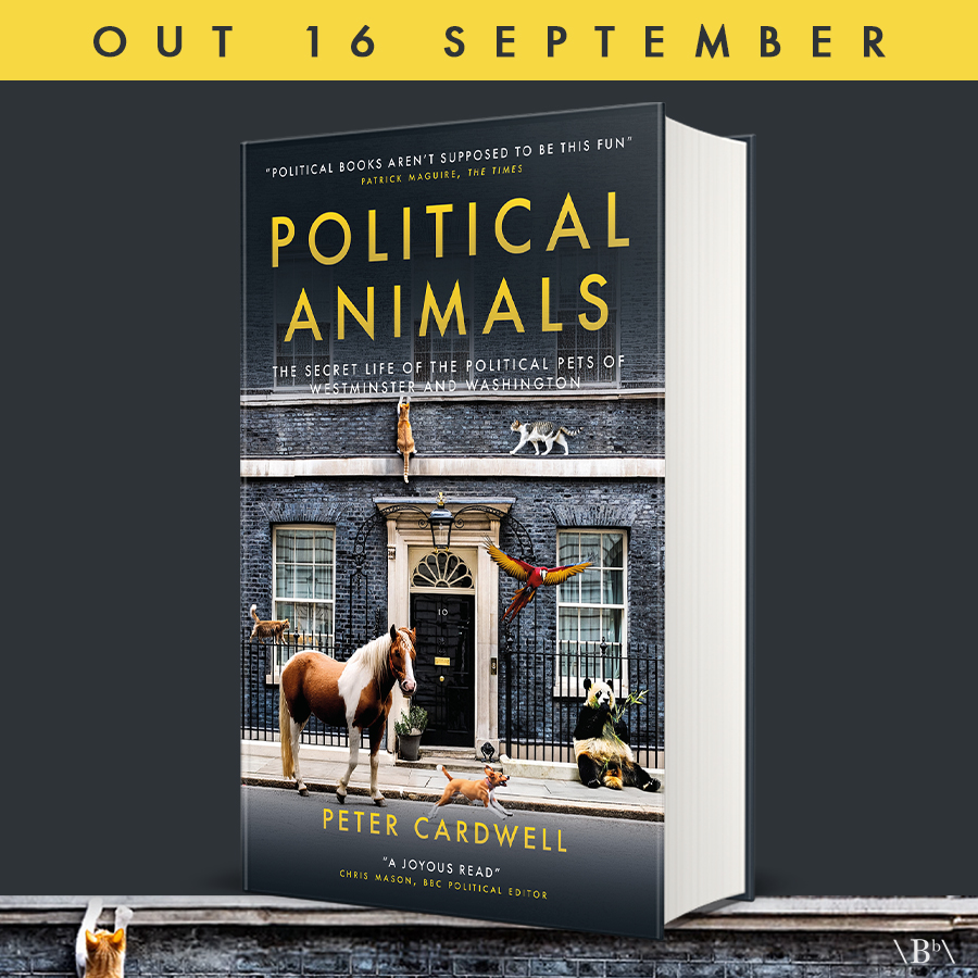 BitebackPub's tweet image. 📢Cover announcement📢
📚Political Animals: The secret life of the political pets of Westminster and Washington by @petercardwell
🙀Out 16 September
✍️Signed copies available for preorder here👉 bitebackpublishing.com/books/politica…